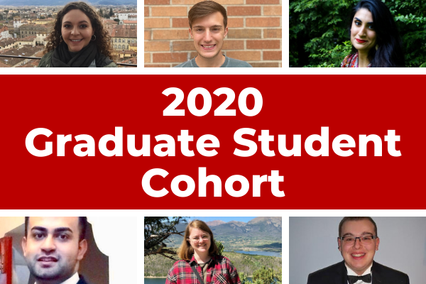 A collage of the 2020 graduate student cohort