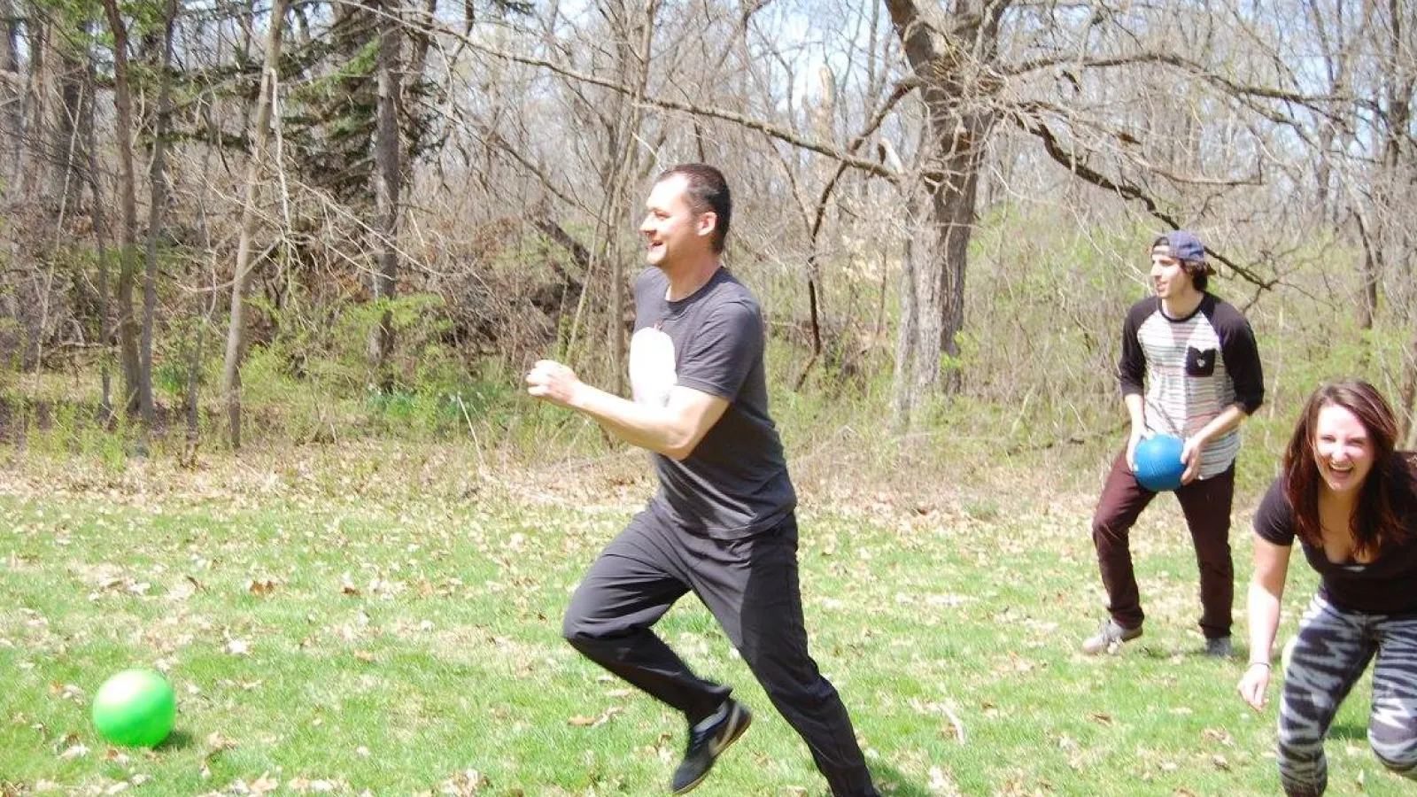 Dodgeball destruction at the picnic!
