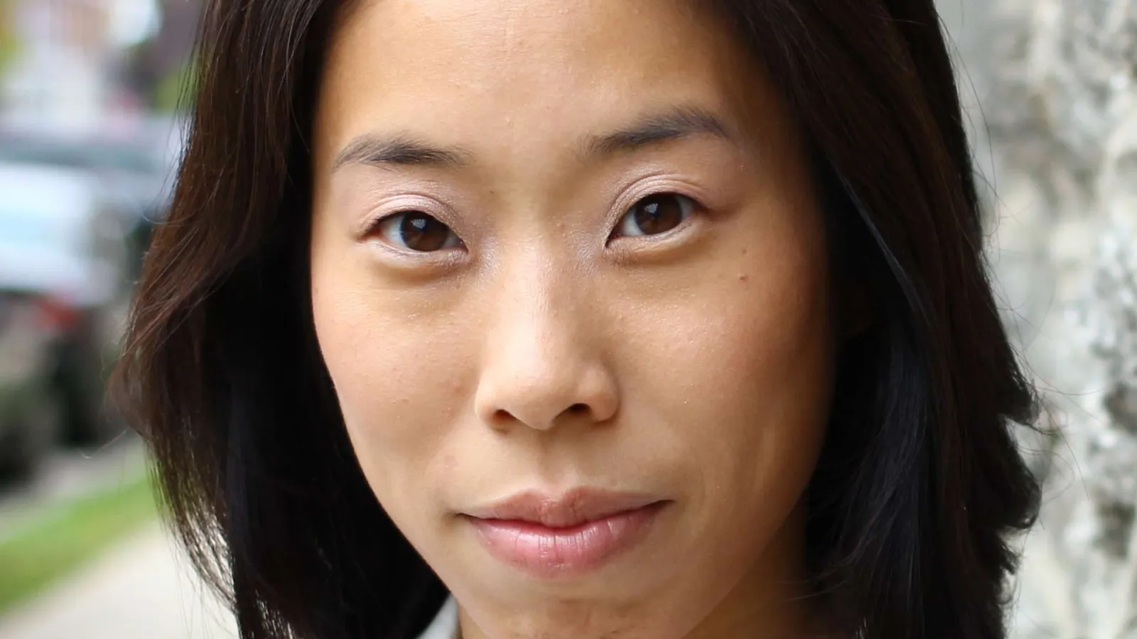 Dark haired woman with brown eyes