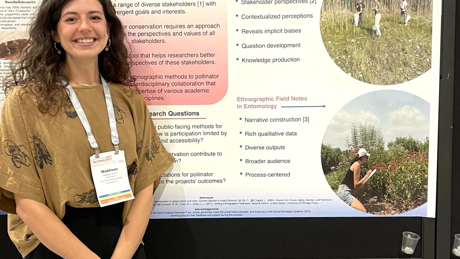 woman with her poster 