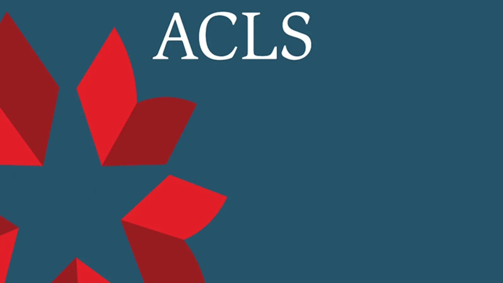 Blue start outlined in red on blue background with ACLS above it