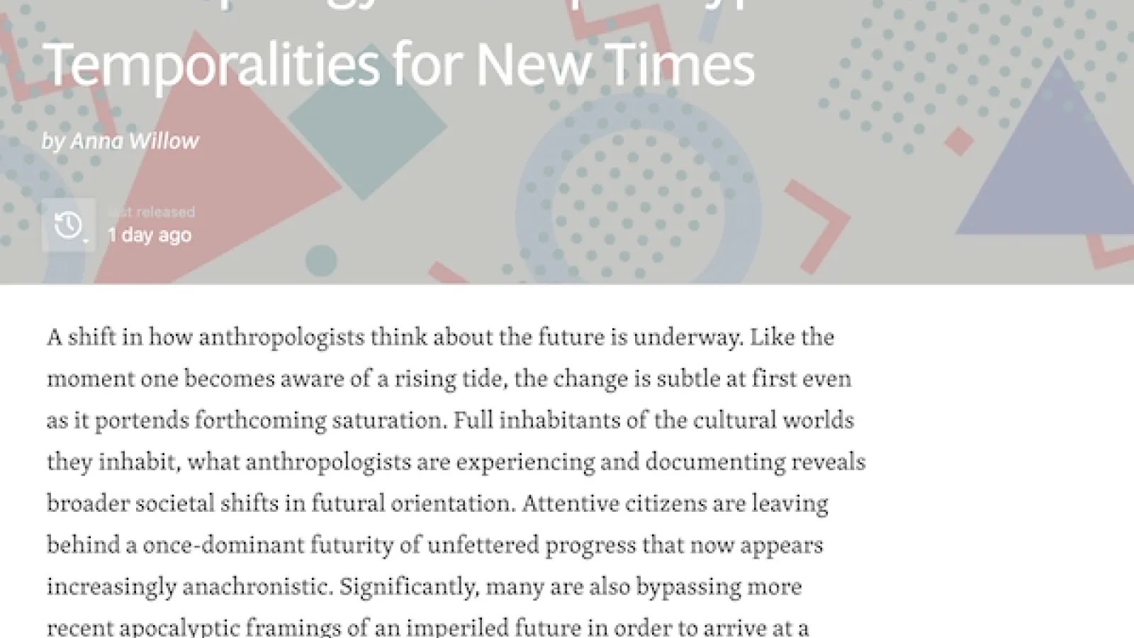 Screen capture of the article title and abstract from the journal website 