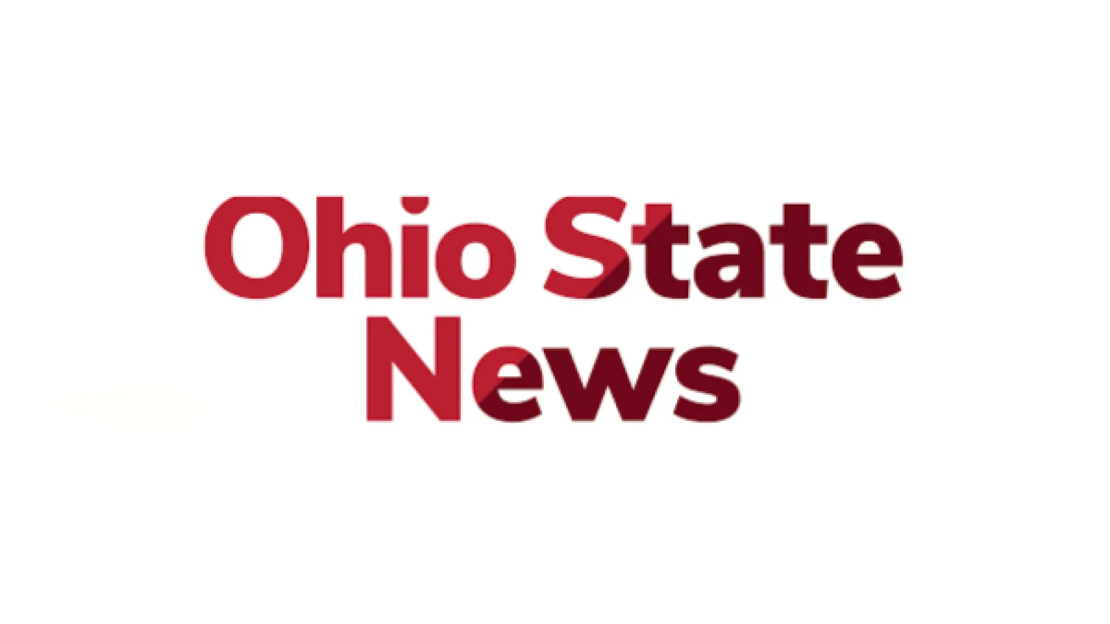 Red letters on a white background that read "Ohio State News"