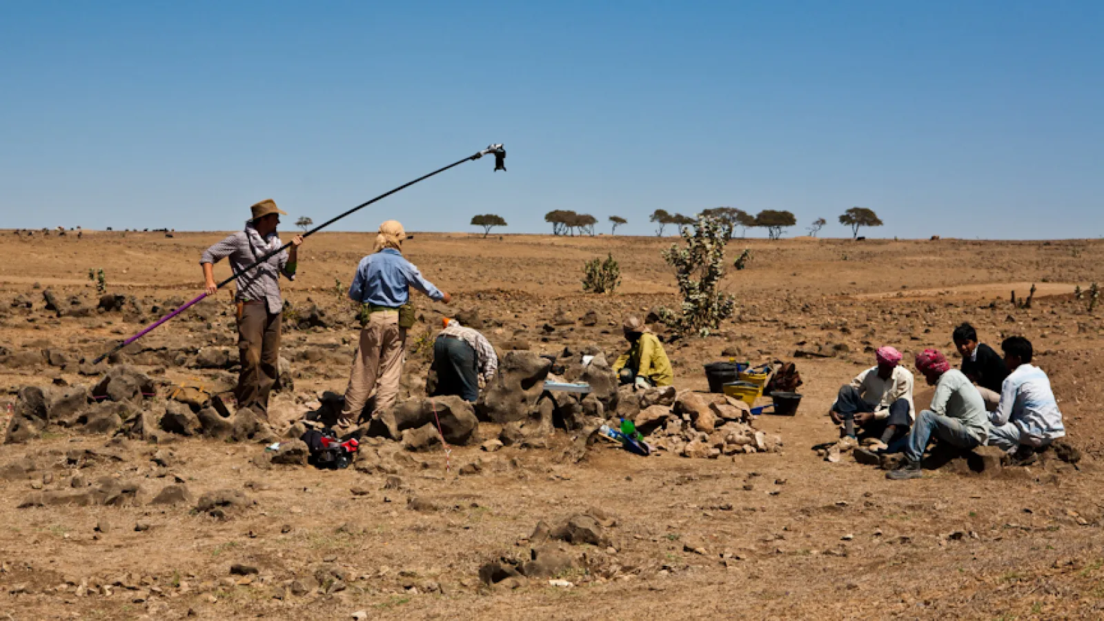 Archaeological survey in Oman