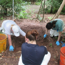 Megan Hardie doing fieldwork Megan Hardie doing fieldwork