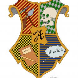 Anthropology on Hogwarts shield created by Emma Lagan Anthropology on Hogwarts shield created by Emma Lagan