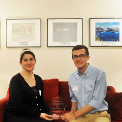 Abby Buffington receives award Abby Buffington (left) pictured with her mentee Drew Arbogast