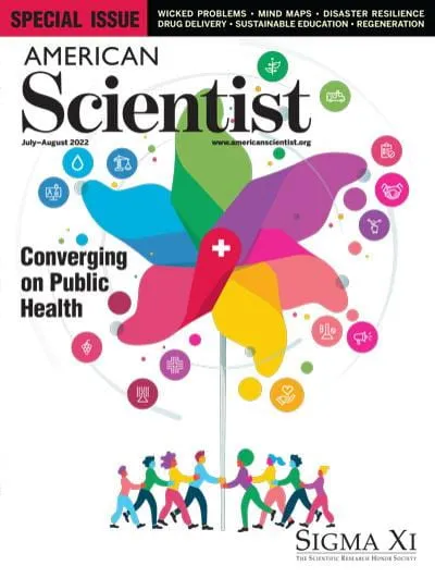 American Scienist cover with the highlight: "Convering on Public Health"