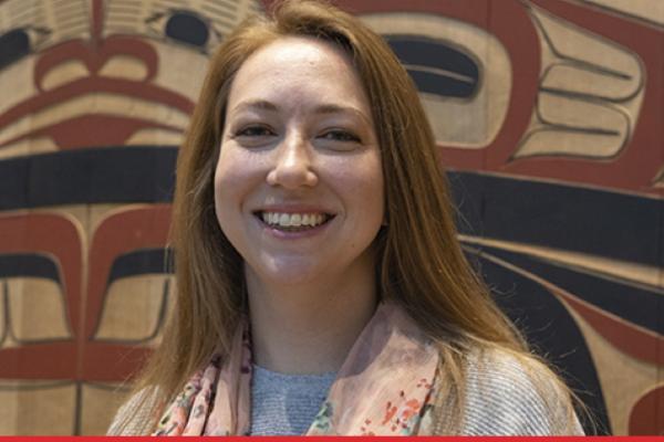 Smiling woman with light brown hair