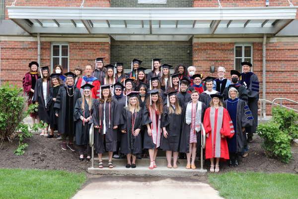 Photo of our graduates and professors from 2022 event