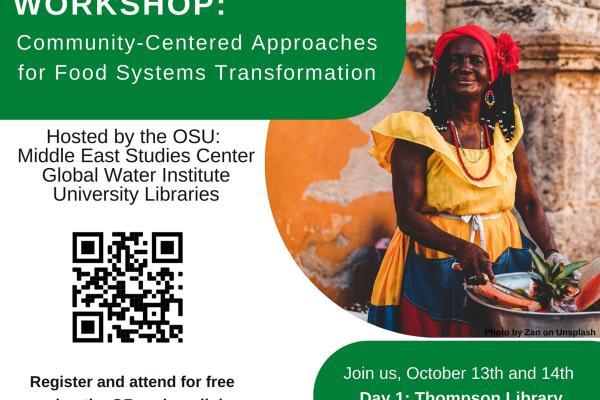 Flier for food systems workshop