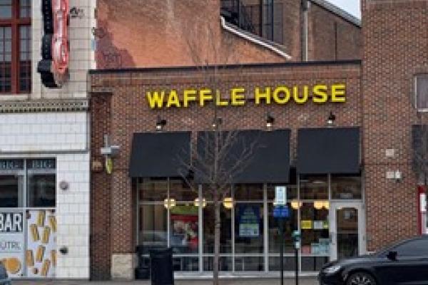 Waffle House exterior from N. High Street