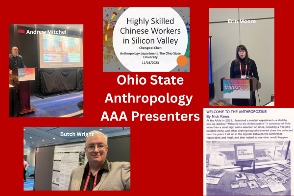 The five presenters at the American Anthropological Association meetings in Toronto in November 2023: Nick Kawa, Andrew Mitchel, Erin Moore, Chengwei Chen and Butch Wright