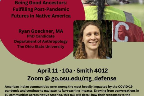 American Indian communities were among the most heavily impacted by the COVID-19 pandemic and continue to navigate its far-reaching impacts. Drawing from conversations in 10 communities across Native America, this talk will detail how their responses to the pandemic challenge current approaches to resilience in anthropology and related social sciences. Findings detail how resilience in these communities manifests as an iterative process that involves considering responses historically, contemporaneously, an