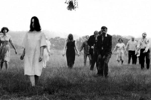 Zombie scene from the 1968 film, Night of the Living Dead