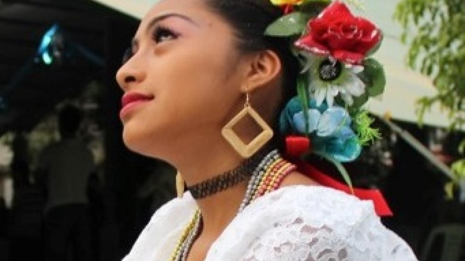 Woman in traditional dress