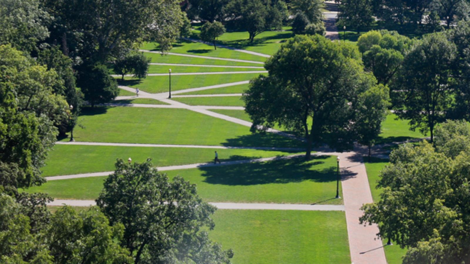 View of the Oval, on the main campus